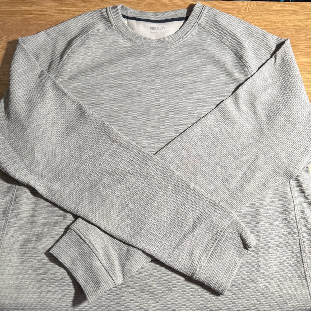 Brady Tom Brady Golf Crew Neck Long Sleeve Pullover Graphite Size Large New